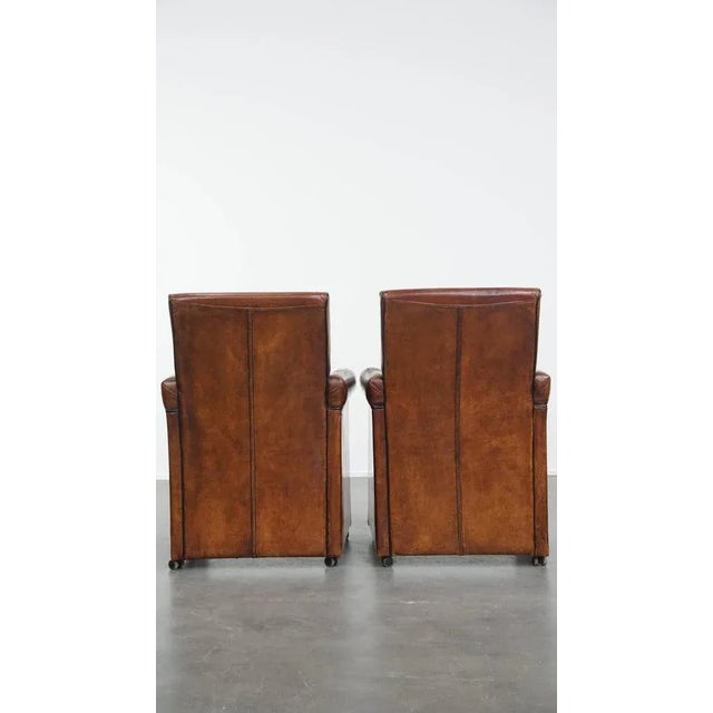 Vintage Sheepskin Dining Armchairs, Set of 2 For Sale - Image 3 of 17