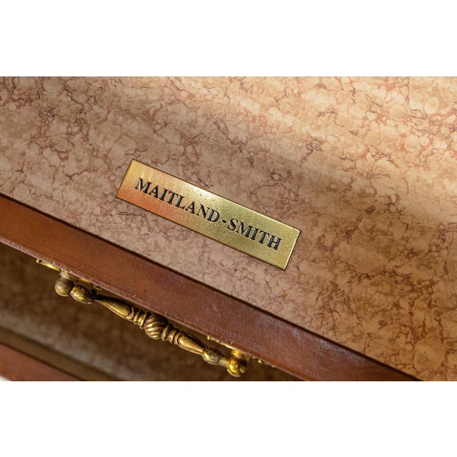 Maitland-Smith Secretary With Broken Pediment For Sale - Image 10 of 10