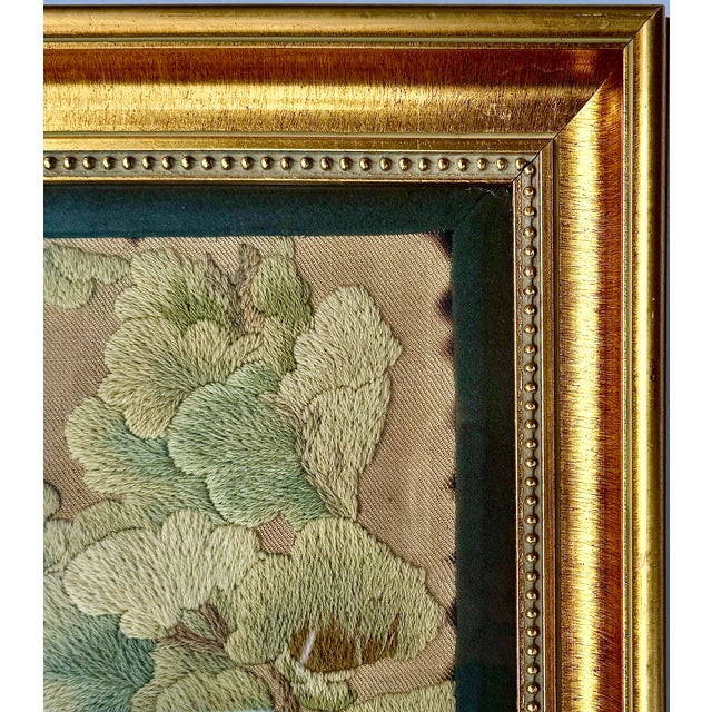 English Pastoral Woolwork Embroidery With Horse, Hounds & Rabbits, 19th Century For Sale - Image 10 of 17