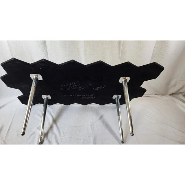 Hexagon Series Table by Olivier de Schrijver, 1990s For Sale - Image 9 of 11