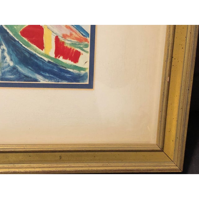 Raoul Dufy "Boats at Martigues" Framed Metropolitan Museum of Art Print, 1991 For Sale - Image 10 of 12