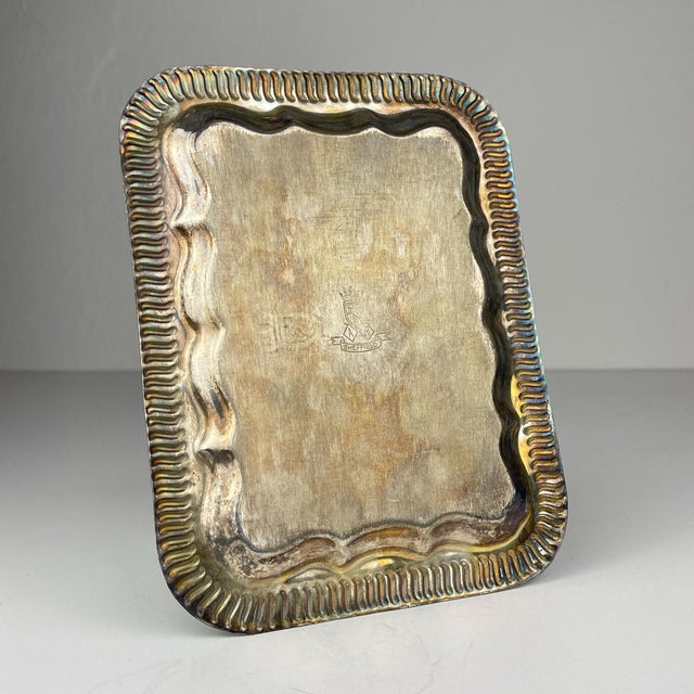 Antique English Silver Plated Glasses and Tray, 1890s, Set of 8 For Sale - Image 4 of 16