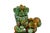 Rare Mid-Century Modern Chinese Ceremic Food Dogs in Vibrant Sancai-Style Green & Amber Drip Glaze For Sale - Image 10 of 12