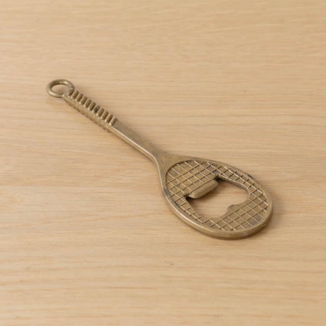 1950s French Brass Tennis Bottle Opener For Sale In Los Angeles - Image 6 of 10