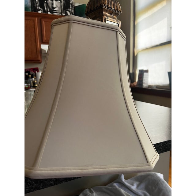 Metal 1970s Art Deco Mirror Table Lamp For Sale - Image 7 of 9