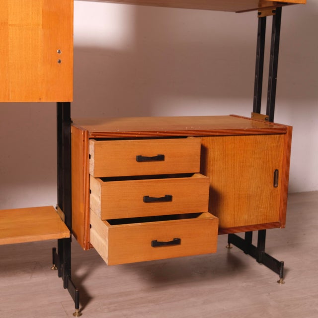 1950s Vintage Freestanding Bookcase, Italy, 1960s For Sale - Image 5 of 18