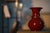 Red Ceramic Vase, Handmade Sculptural Pottery, Unique Clay Art, Statement Home Decor For Sale - Image 4 of 8