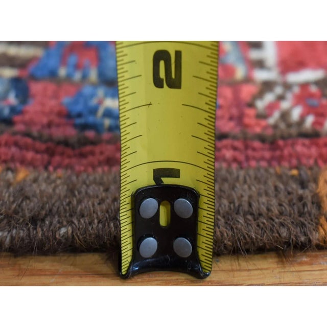 1910s Blue Antique Afghan Rug For Sale - Image 9 of 11