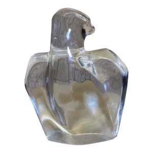 Vintage Orrefors Crystal Art Glass Eagle Signed Olle Alberius