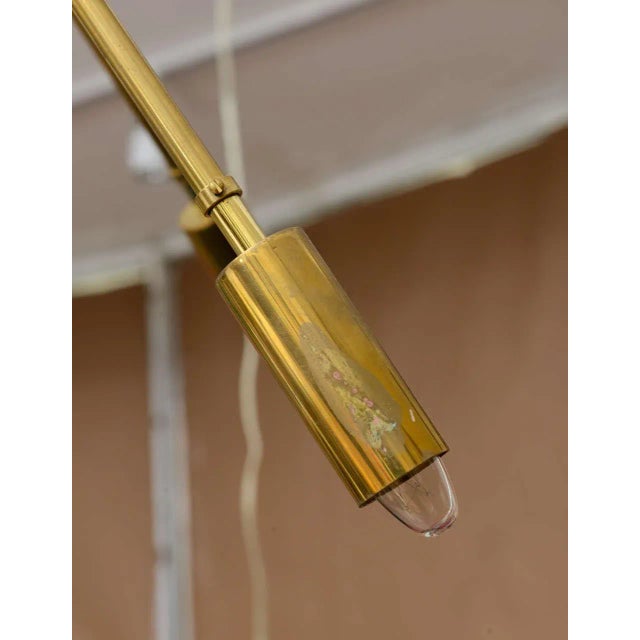 1950s Stilnovo 24 Arm Brass Sputnik Chandelier For Sale - Image 5 of 10