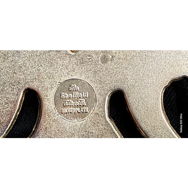 The Sheffield Silver Co. Vintage Fine Silver Plate Trivet For Sale - Image 12 of 13