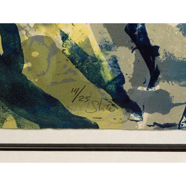 American Earl Biss" Walking Upon the Thundering Waters St Ii" Hand Signed Framed For Sale - Image 3 of 7