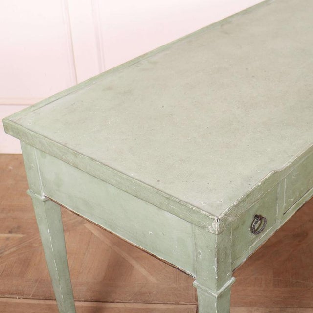 English Painted Oak Desk For Sale - Image 9 of 12