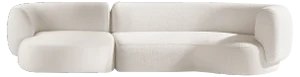Set of Hug Modular Fabric Sofa by Ferrianisbolgi