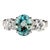 Zircons Classic Three Stone Ring Size 8 For Sale