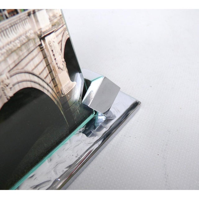 Silver Art Deco Chrome-Plated Picture Frame, Germany, 1920s For Sale - Image 8 of 16