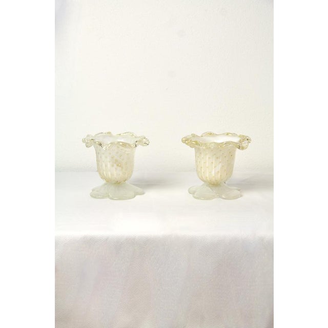 Murano Gold Bottondoro Table Lamps from Barovier & Toso, Italy, 1980s, Set of 2 For Sale - Image 6 of 13