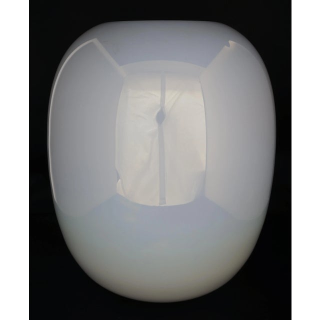 Modern Tommaso Barbi Opaline White Murano Glass Vase - Part of a Collection For Sale - Image 3 of 13