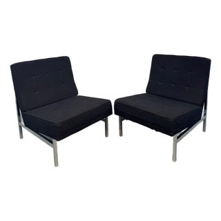 Mid-Century 'Model 51' Armless Slipper Lounge Chairs Attributed to Florence Knoll For Sale