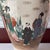 Blue VTG/Antique Japanese Cobalt Porcelain Satsuma Figural Vase, Marked, 12 1/2” Tall For Sale - Image 8 of 12