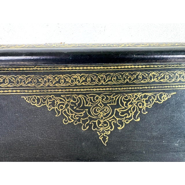 Mid 20th Century Italian Tooled Leather Dresser Box For Sale - Image 9 of 11