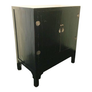 Antique Chinese Ming Cabinet/Sideboard, Black Lacquer, Circa 1800-1849 For Sale