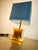 Brass Table Lamp with Fabric Dome For Sale - Image 9 of 15