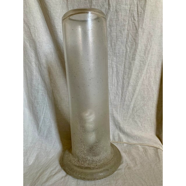 Mid-Century Modern 1970s Murano Mid-Century Scavo Glass Table Lamp For Sale - Image 3 of 10