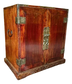 Rare Huanghuali Tabletop Cabinet Qing Dynasty 17th/18th C., Provenance.