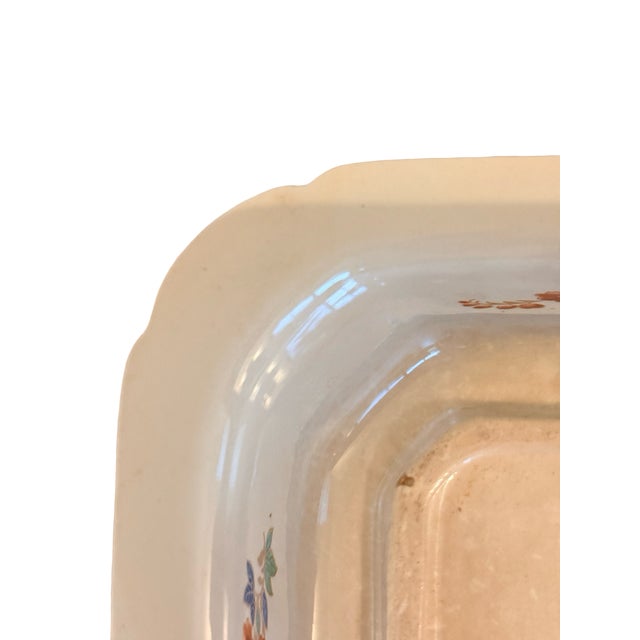 1900s English Cavendish Ware Square Covered Dish for Loeser’s Brooklyn For Sale - Image 4 of 11