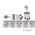 14k(585) Vintage White Gold Natural Diamond and Sapphire Earrings For Sale - Image 11 of 12