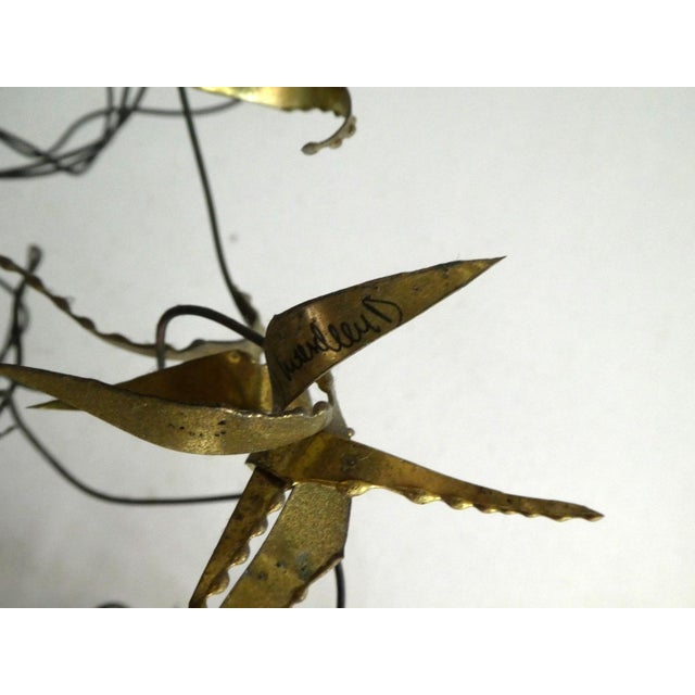 Brass Wall Sculpture by Daniel D'Haeseleer, 1970s For Sale - Image 4 of 12