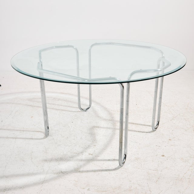 Italian Chrome Dining Set, 1980s, Set of 7 For Sale - Image 4 of 18