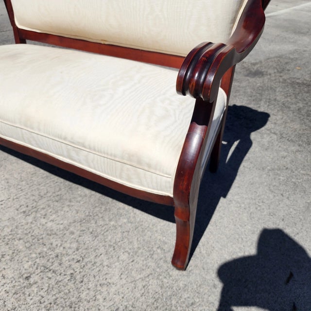 Wood Dm Antique Asian Rosewood Carved Foo Dogs Settee For Sale - Image 7 of 10