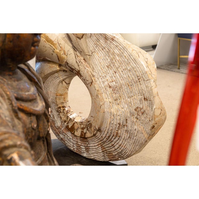 Contemporary Fritz Olsen - Signed 1988 Marble Hand Carved Biomorphic Contemporary Sculpture For Sale - Image 3 of 5