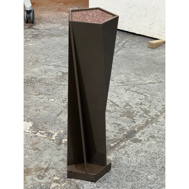 Contemporary Gary Hutton Designs Facet 5 Bronze + Swarovski Crystal Pedestal For Sale - Image 3 of 12