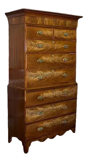 English Mahogany Chest on Chest C.407