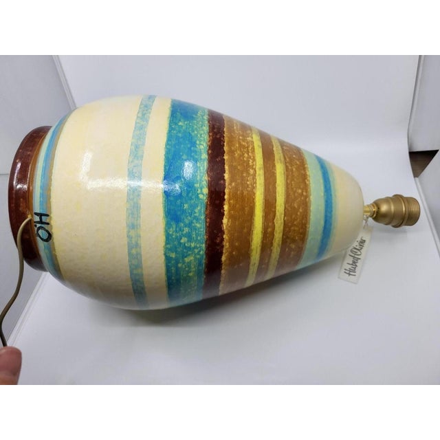 Ceramic Lamp with Côte d'Azur France Decor by Hubert Olivier, 1990s For Sale - Image 17 of 18