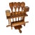 Late 20th Century Workshop-Made Wooden Utensils With Holder - 9 Pieces For Sale