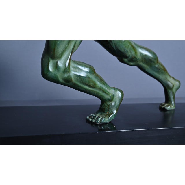Art Deco Allegory of Strength, 1940, Bronze For Sale - Image 9 of 16