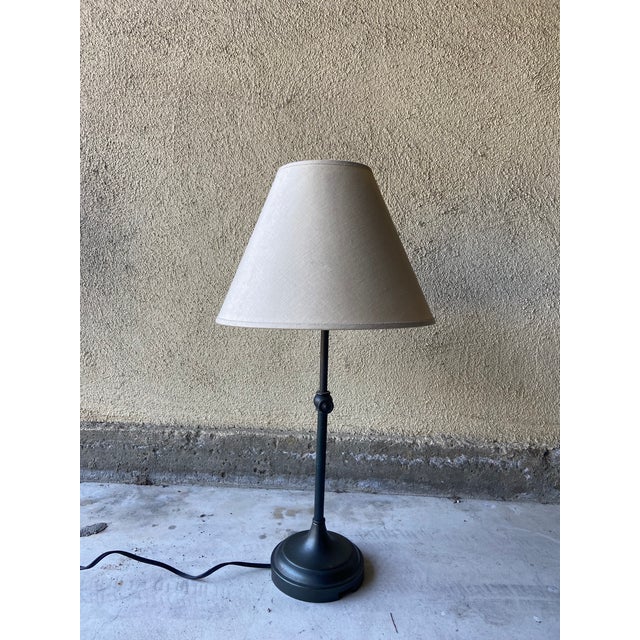 Vintage Pottery Barn Adjustable Table Lamps - A Pair For Sale - Image 11 of 11