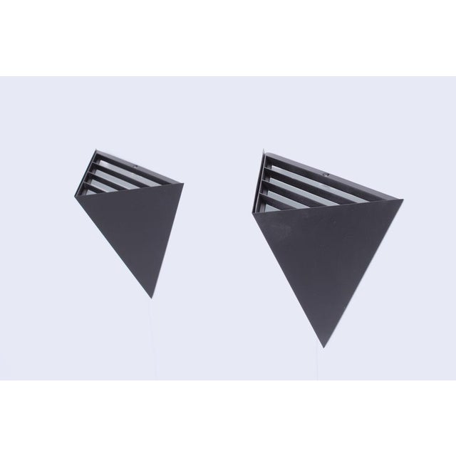 Postmodern Metal Black Kite Sconces from Massive Lighting, 1980, Set of 2 For Sale - Image 14 of 15