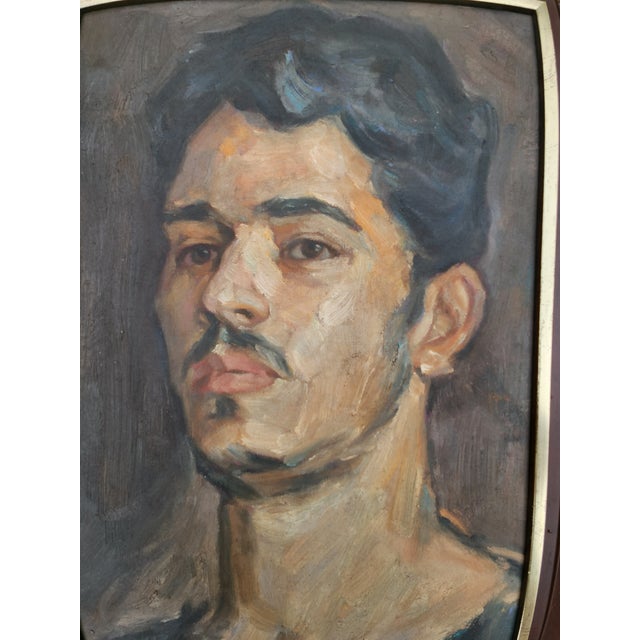 Impressionist Oil Portrait Painting of a Man Chairish