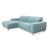 Modern Hope Corner Sofa in Blue Green Fabric from Ewald Schillig For Sale - Image 3 of 18