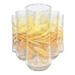 Whimsical Wheat Tumblers- Set of Six