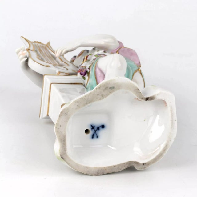 Girl with a Lyre Figurine For Sale - Image 6 of 7