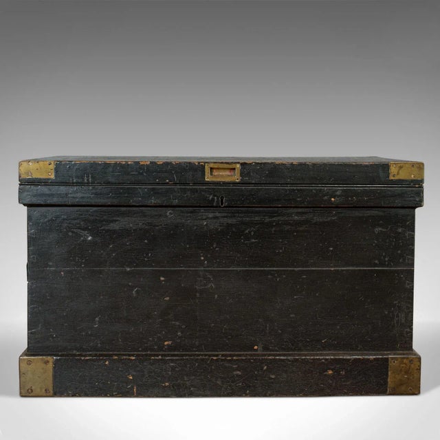 Late 19th Century 1880s Victorian Mahogany Master Shipwright's Chest For Sale - Image 5 of 13