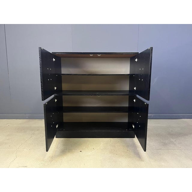 Brutalist Black Bar Cabinet, 1970s For Sale - Image 9 of 12