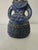 Ceramic Blue Woman with Basket of Fruit Figurine from Bay Keramik, Germany, 1960s For Sale - Image 7 of 14