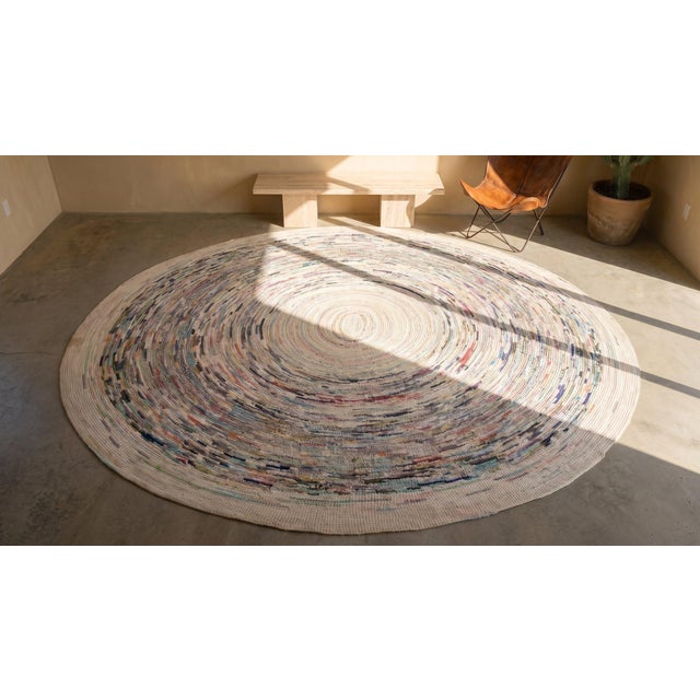 1920s Antique American Braided Rug For Sale - Image 5 of 7